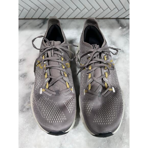 On Cloudsurfer Max Men’s 13 Wide Running Shoes Gray Gold Cushioned Road Sneakers main image 9